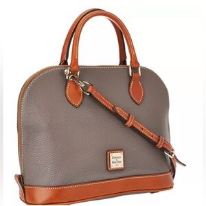 Dooney & Bourke Zip Zip Satchel in color Elephant EUC